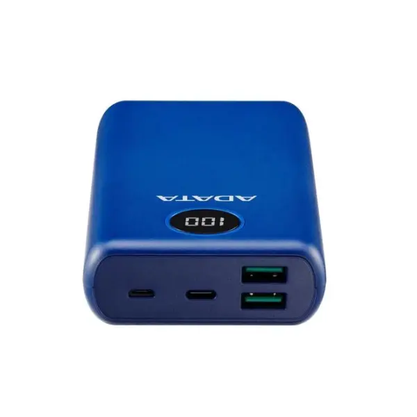 پاور بانک سه پورت ای دیتا مدل Adata P20000QCD 20000mAh آبی
