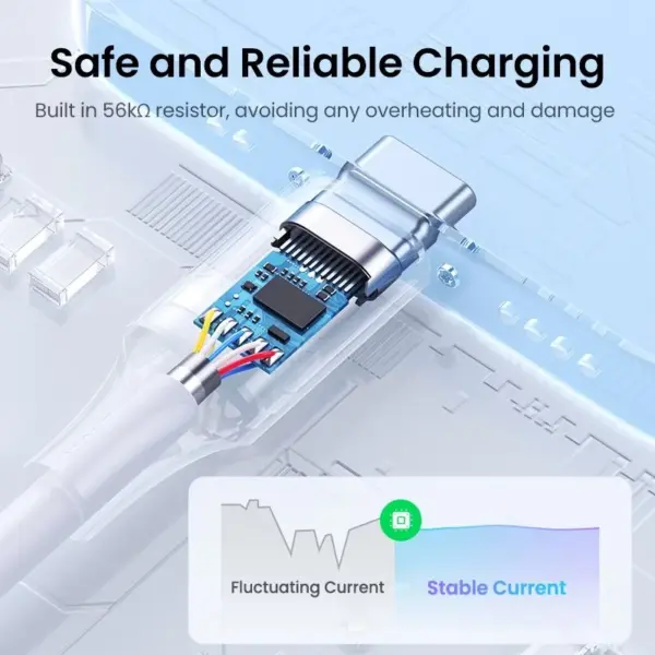 کابل شارژ USB-A به USB-C یوگرین مدل Ugreen US287 2M مشکی